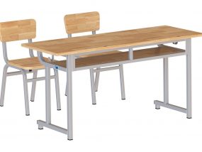 Bàn học sinh gỗ tự nhiên