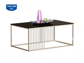 Bàn sofa inox - kính