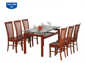 Bàn ghế ăn gỗ tự nhiên