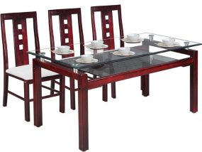 Bàn ghế ăn gỗ tự nhiên