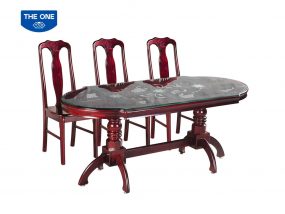 Bàn ghế ăn gỗ tự nhiên